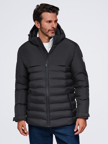 Ombre Winter Jacket in Black: front