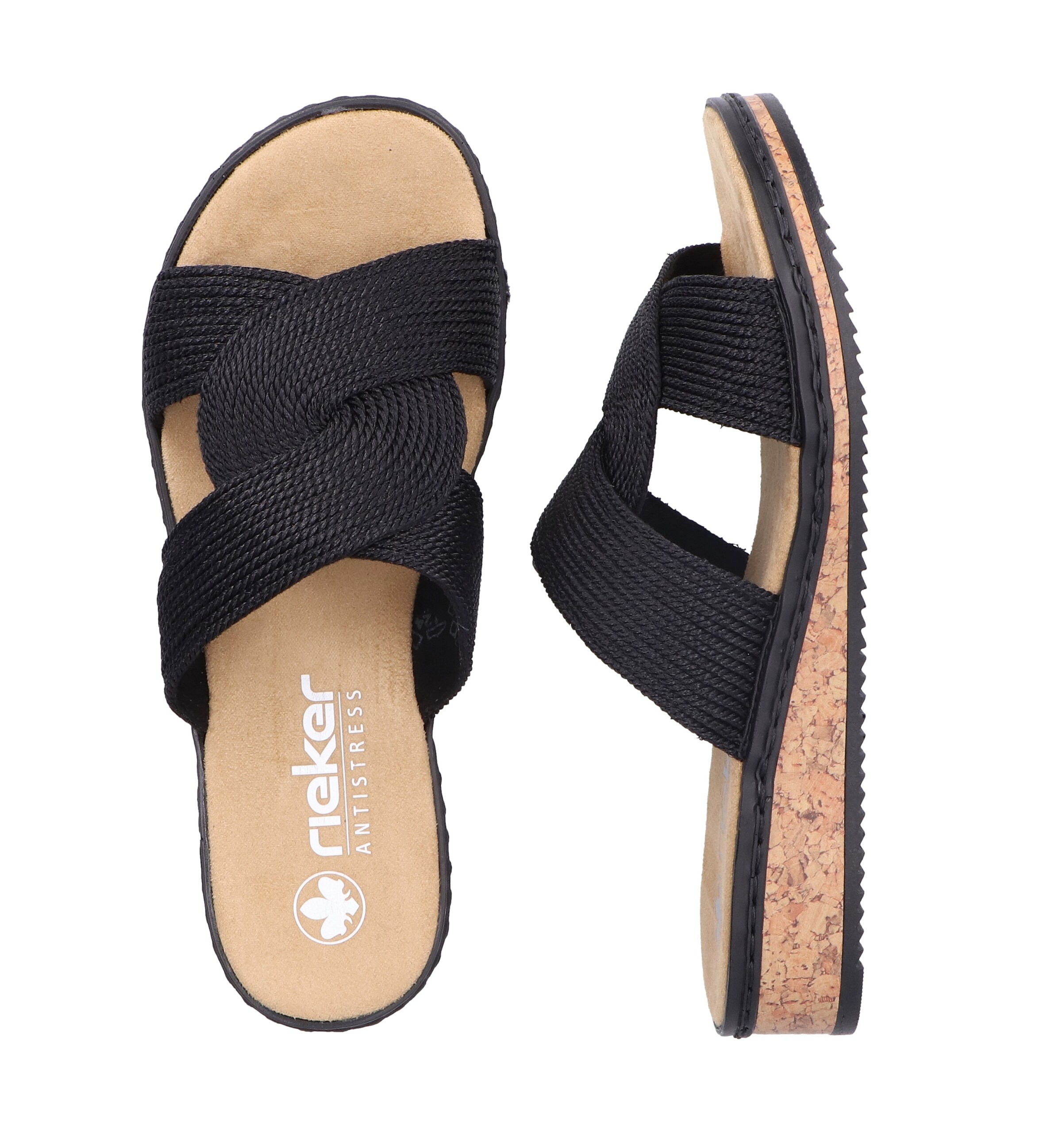 Rieker Pantolette in Schwarz