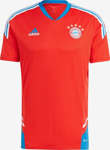 sarkans ADIDAS SPORTSWEAR Sportiska stila krekls 'Fc Bayern Condivo 22': no priekšpuses