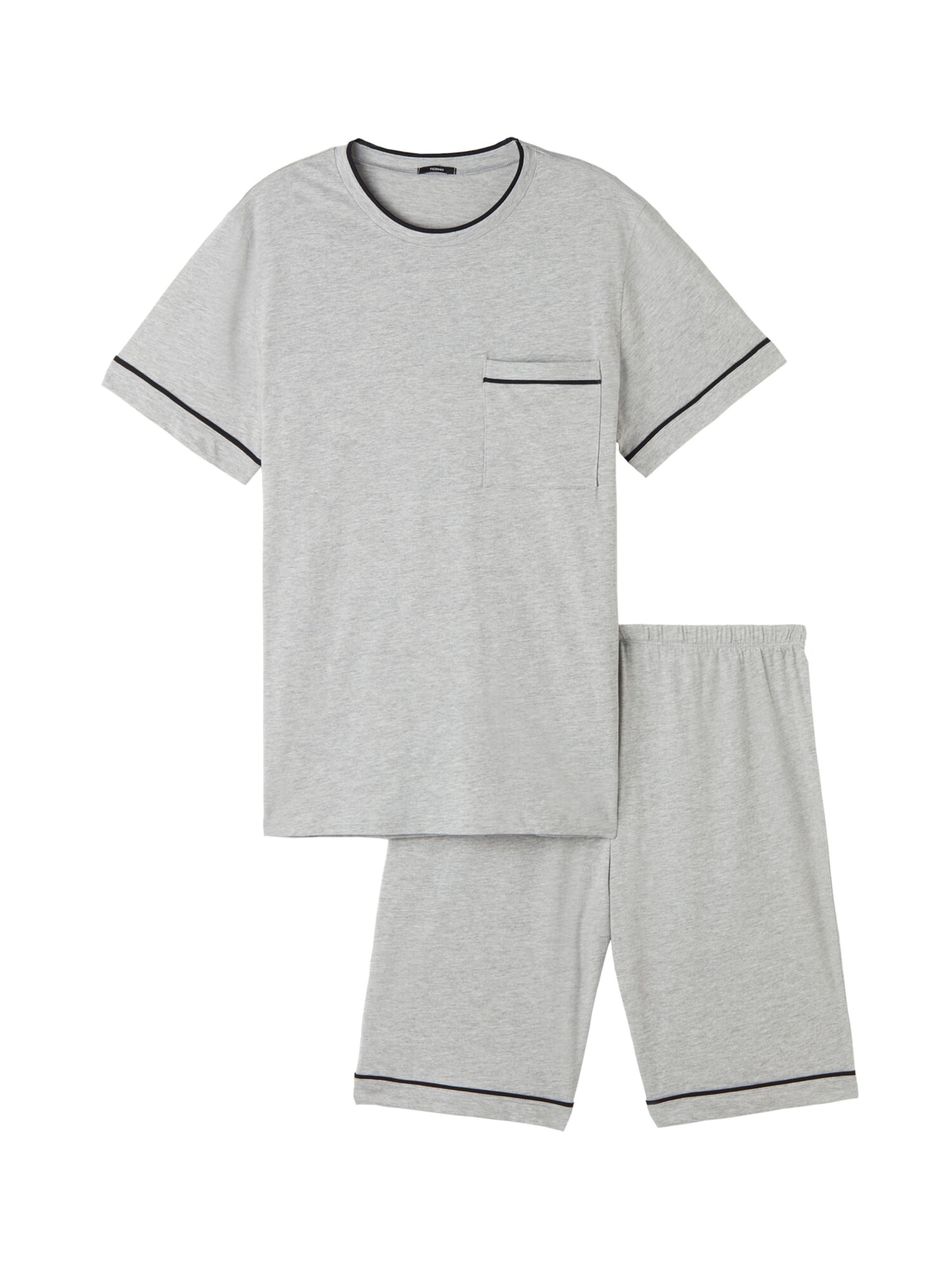 Tezenis Short Pajamas in Grey: front