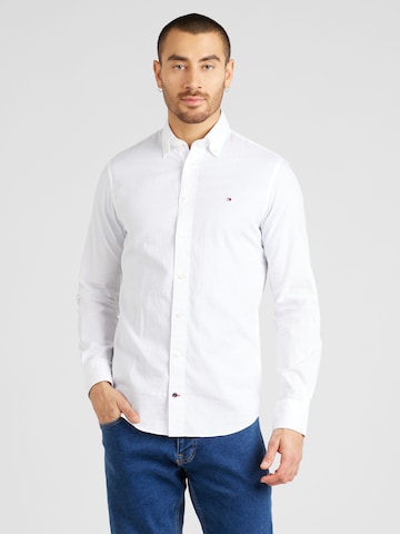 TOMMY HILFIGER - Regular Fit Camisa em branco: frente