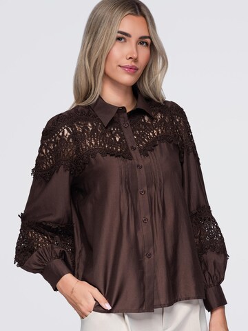 Ombre - Blusa en marrón