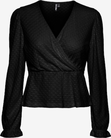 PIECES Blouse 'JUNE' in Black: front