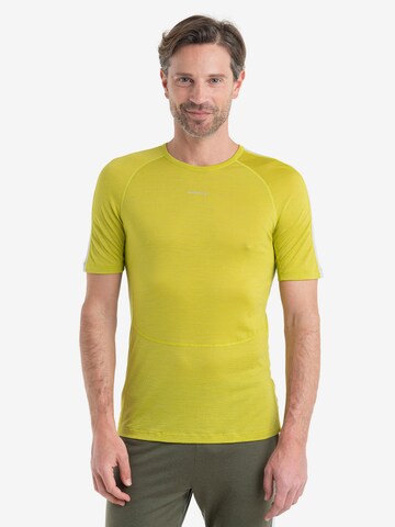 T-Shirt fonctionnel 'ZoneKnit' ICEBREAKER en vert : devant