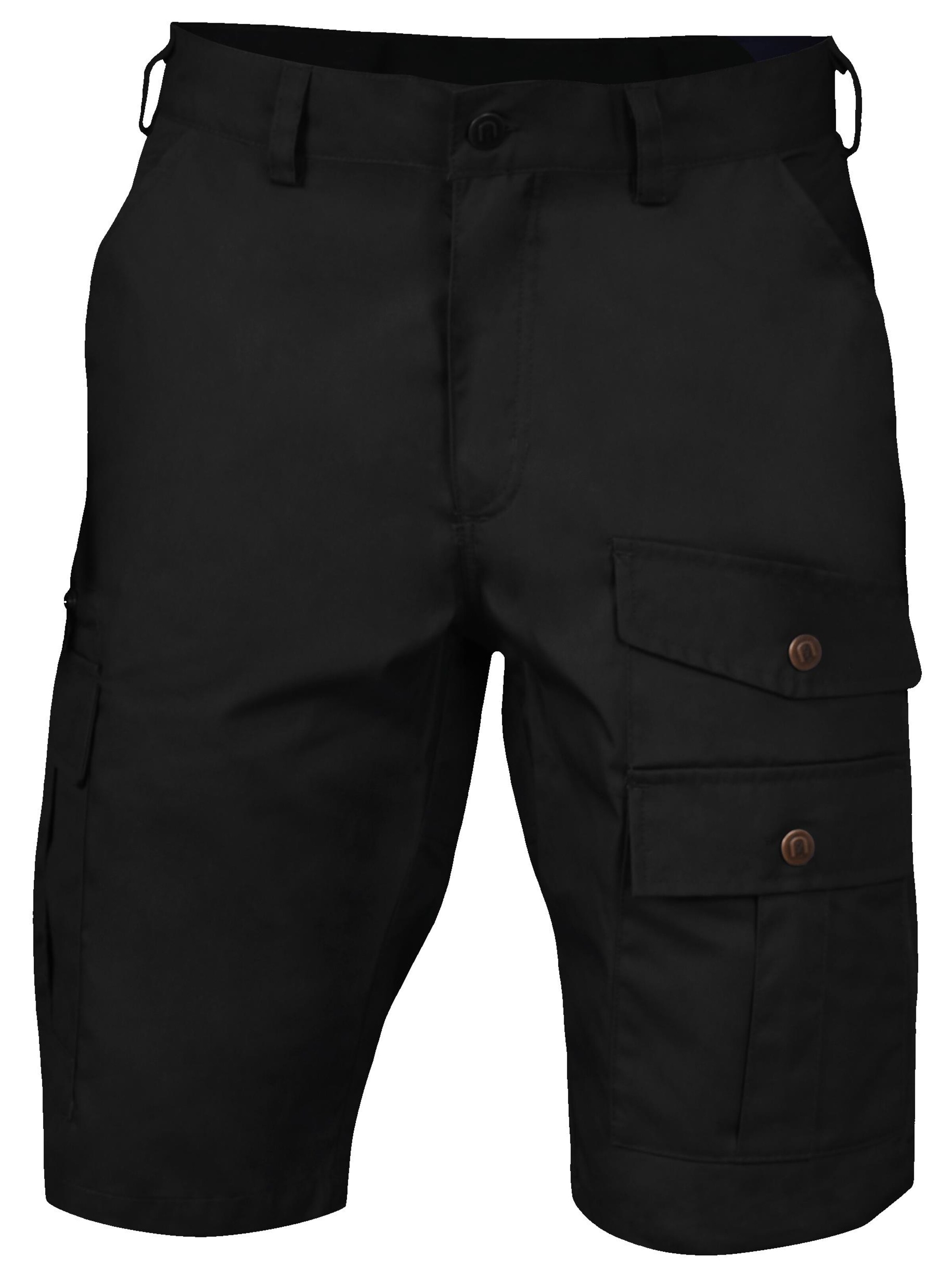 Regular Pantalon outdoor 'Ahvaz' normani en noir : devant