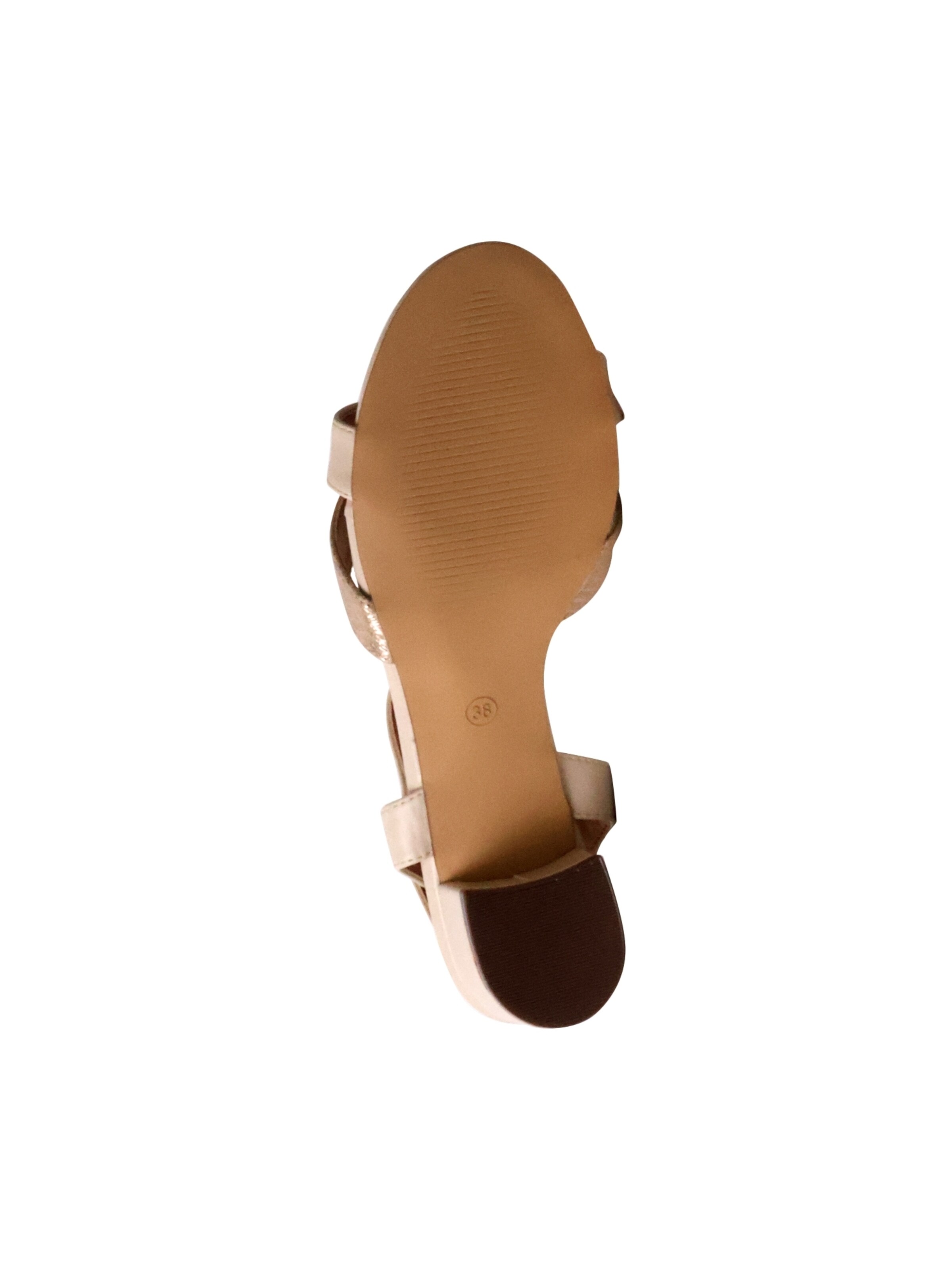 POTI PATI Sandaal 'Supermodische Sandalen mit Absatz' in Beige