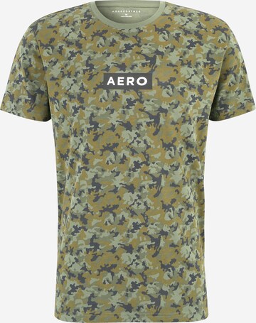 T-Shirt AÉROPOSTALE en vert : devant