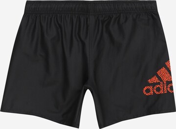 ADIDAS PERFORMANCE Zwemshorts 'Logo Clx' in Zwart: voorkant