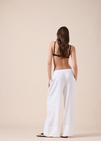 CALZEDONIA Wide leg Pants in White