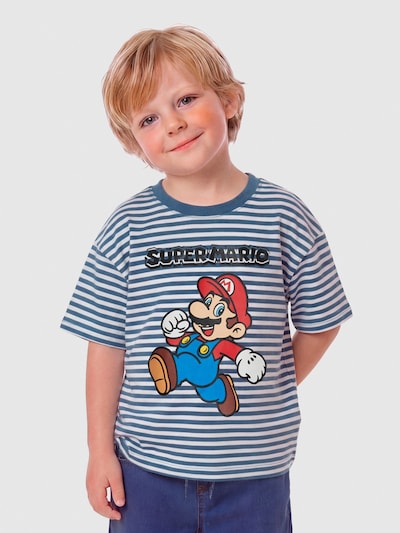 TWO SOON T-Shirt 'Mario' en 122-128 en bleu / jaune / rouge / blanc, Vue avec produit