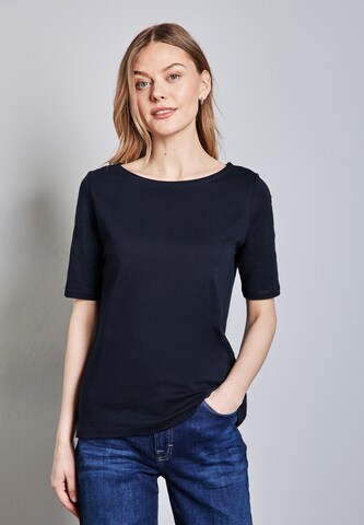STREET ONE Softes Shirt in Blau: Vorderseite