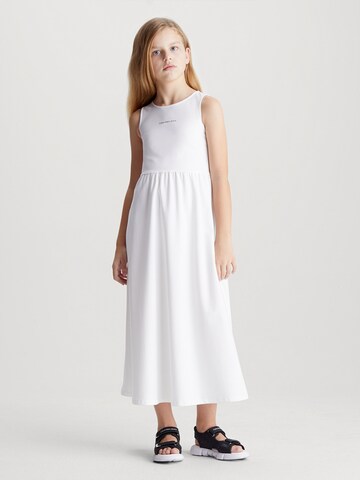Calvin Klein Jeans Kleid in Weiß: predná strana