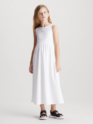 Calvin Klein Jeans Dress in White: front