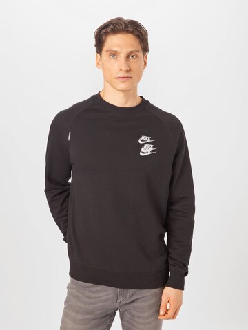 Nike Sportswear Sweatshirt in Black: front