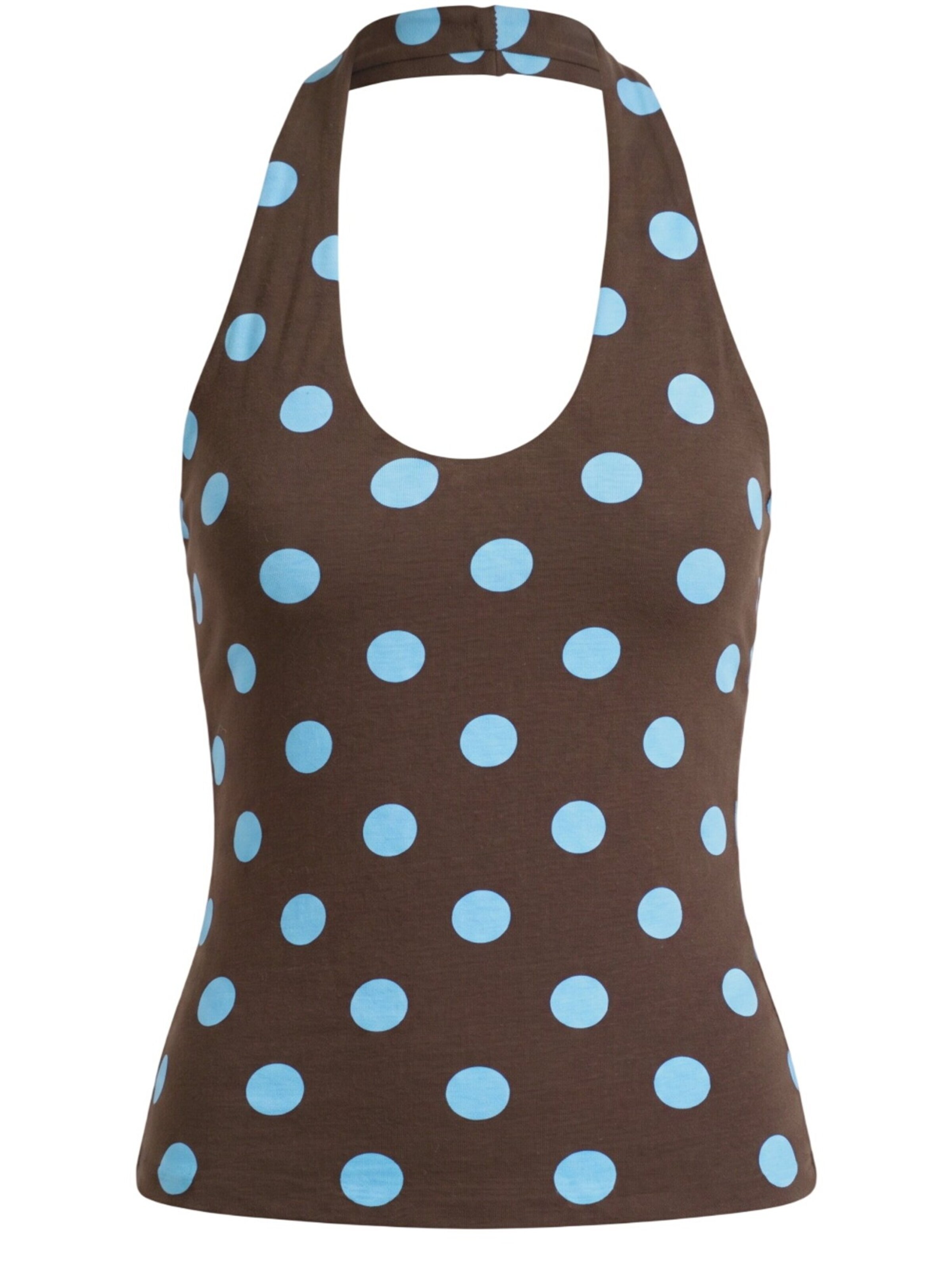 Alexa Dash Blouse in S in Blue / Brown, Item view