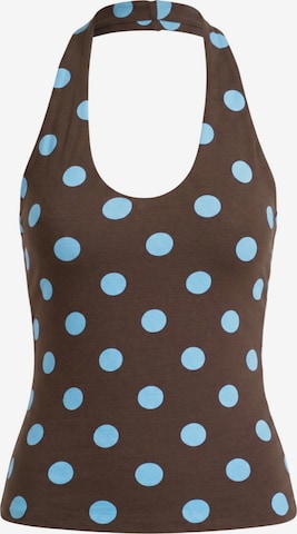 Alexa Dash Blouse in Brown: front