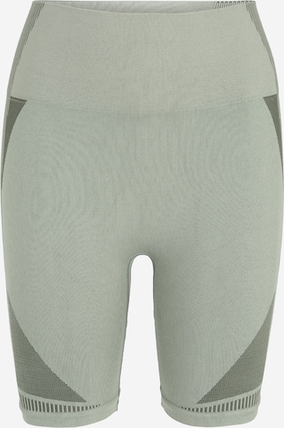 Skinny Pantalon de sport 'Unite' Hummel en vert : devant