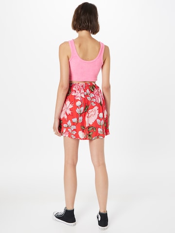 PIECES Skirt 'FLORA' in Red