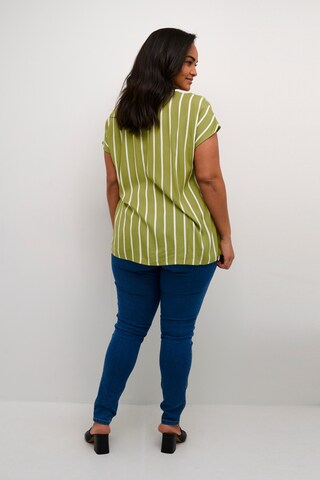 KAFFE CURVE Blouse 'Sida' in Groen