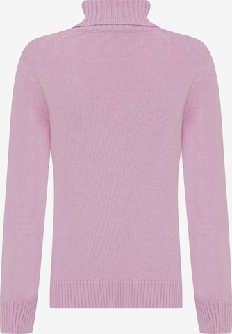 DENIM CULTURE Sweter 'Fallon' w kolorze różowy