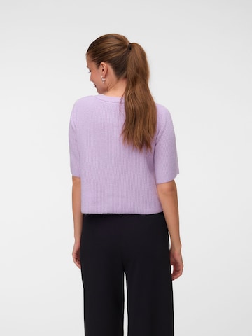VERO MODA Knit Cardigan 'VMSoffe' in Purple