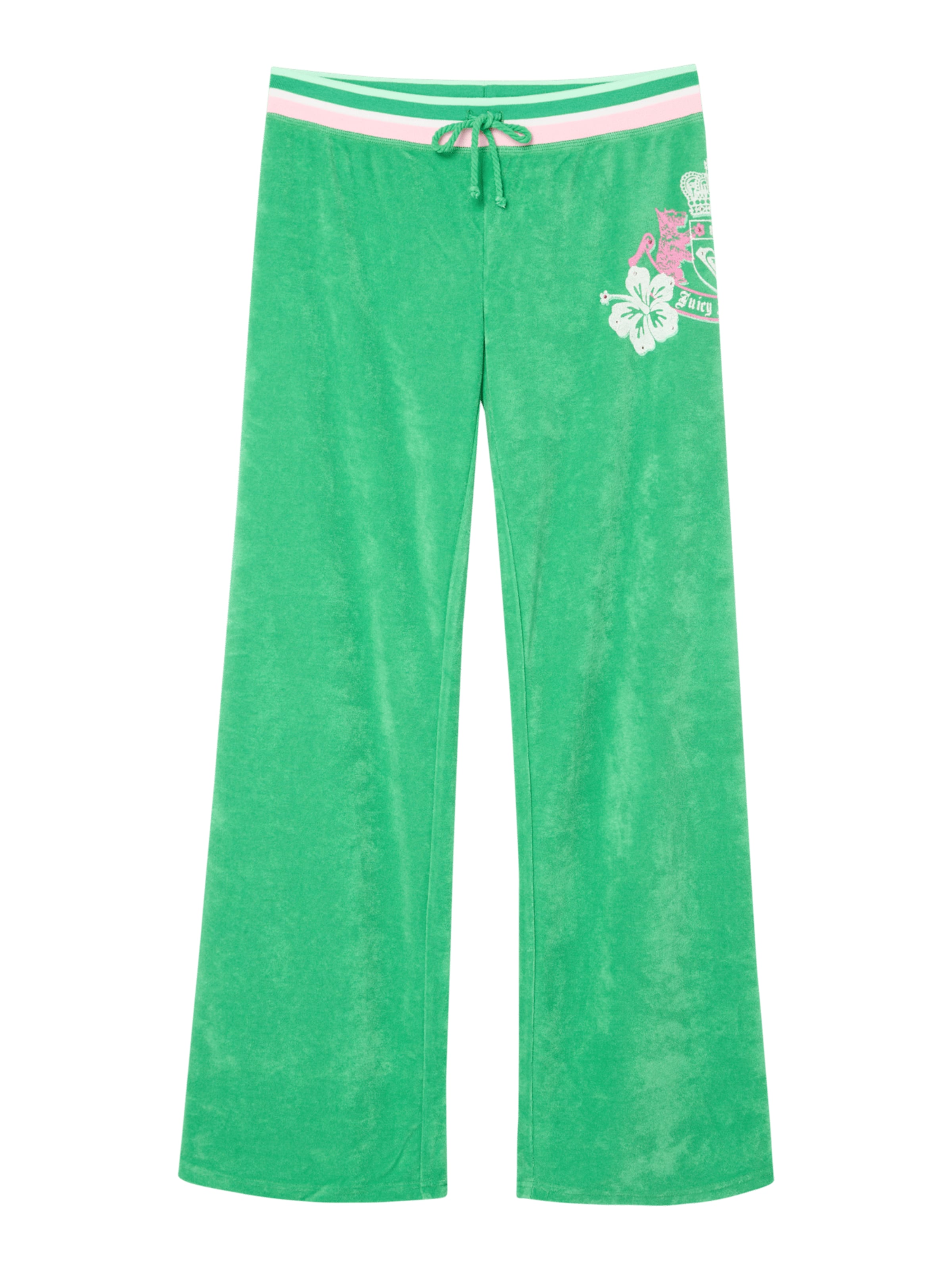 ROXY Slim fit Pants 'Roxy X Juicy Couture' in Green: front