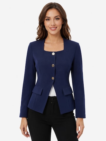 KoJooin Płaszcz przejściowy 'Elegante Blazer für Damen Business Freizeitjacken Modische Lange Mäntel' w kolorze niebieski: przód
