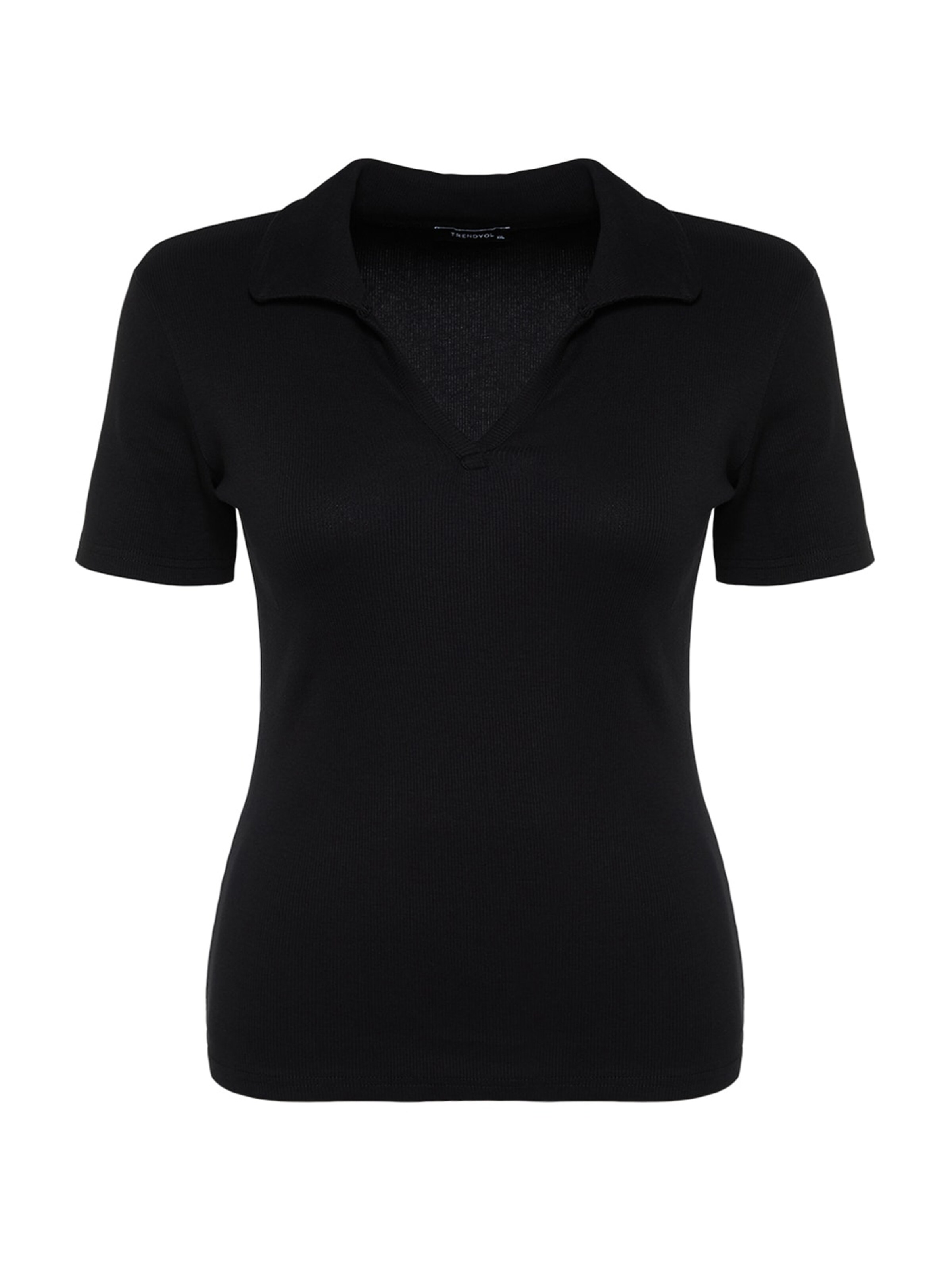 Trendyol Curve Shirt in Black: front