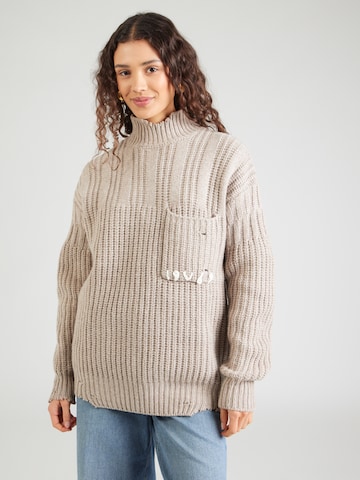Pull-over 'Rosanna' 19V69 ITALIA en gris : devant