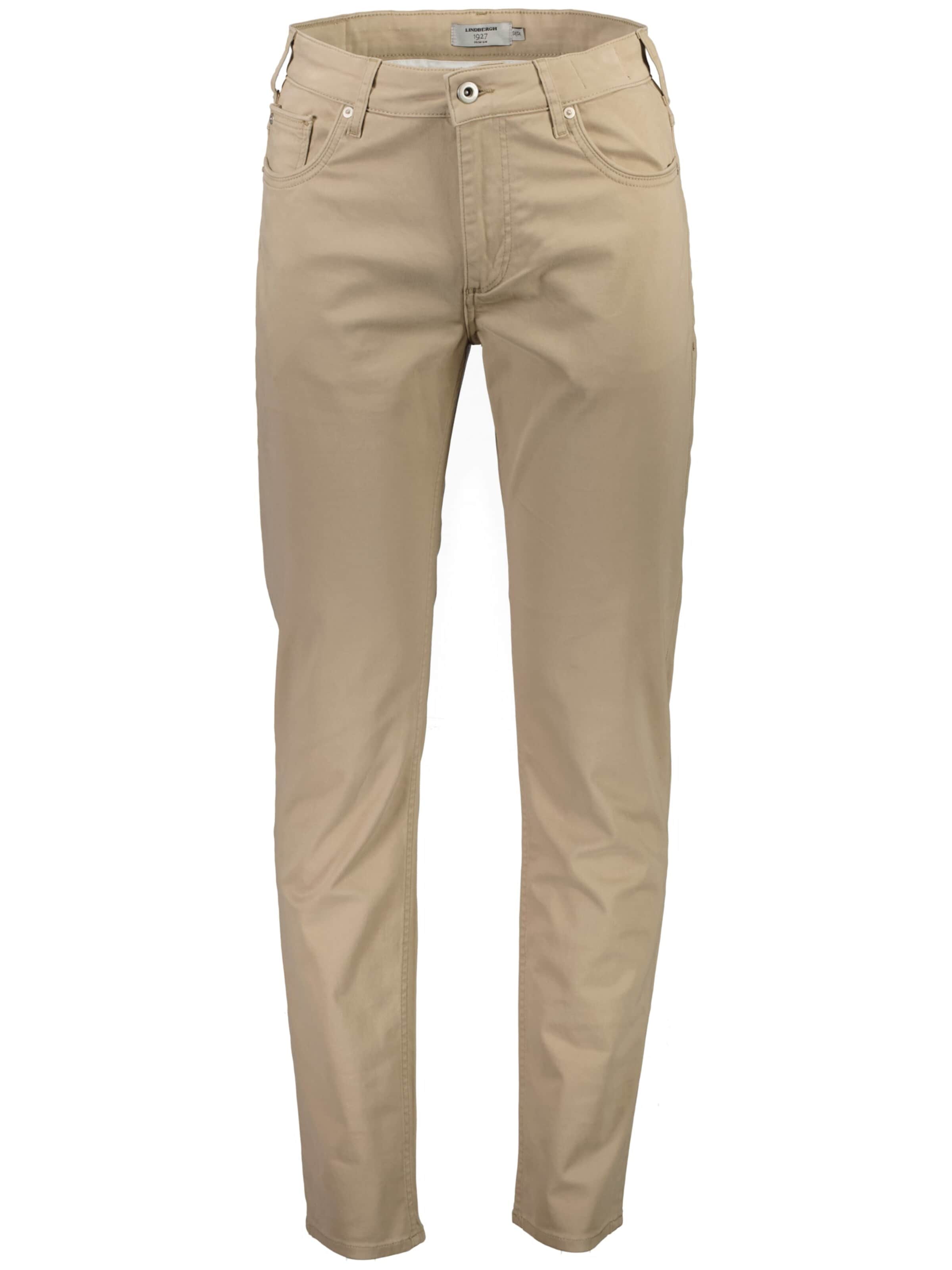 Lindbergh Tapered Bukser i beige: forside