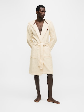 Halat de baie scurt de la Tommy Hilfiger Underwear pe galben: față