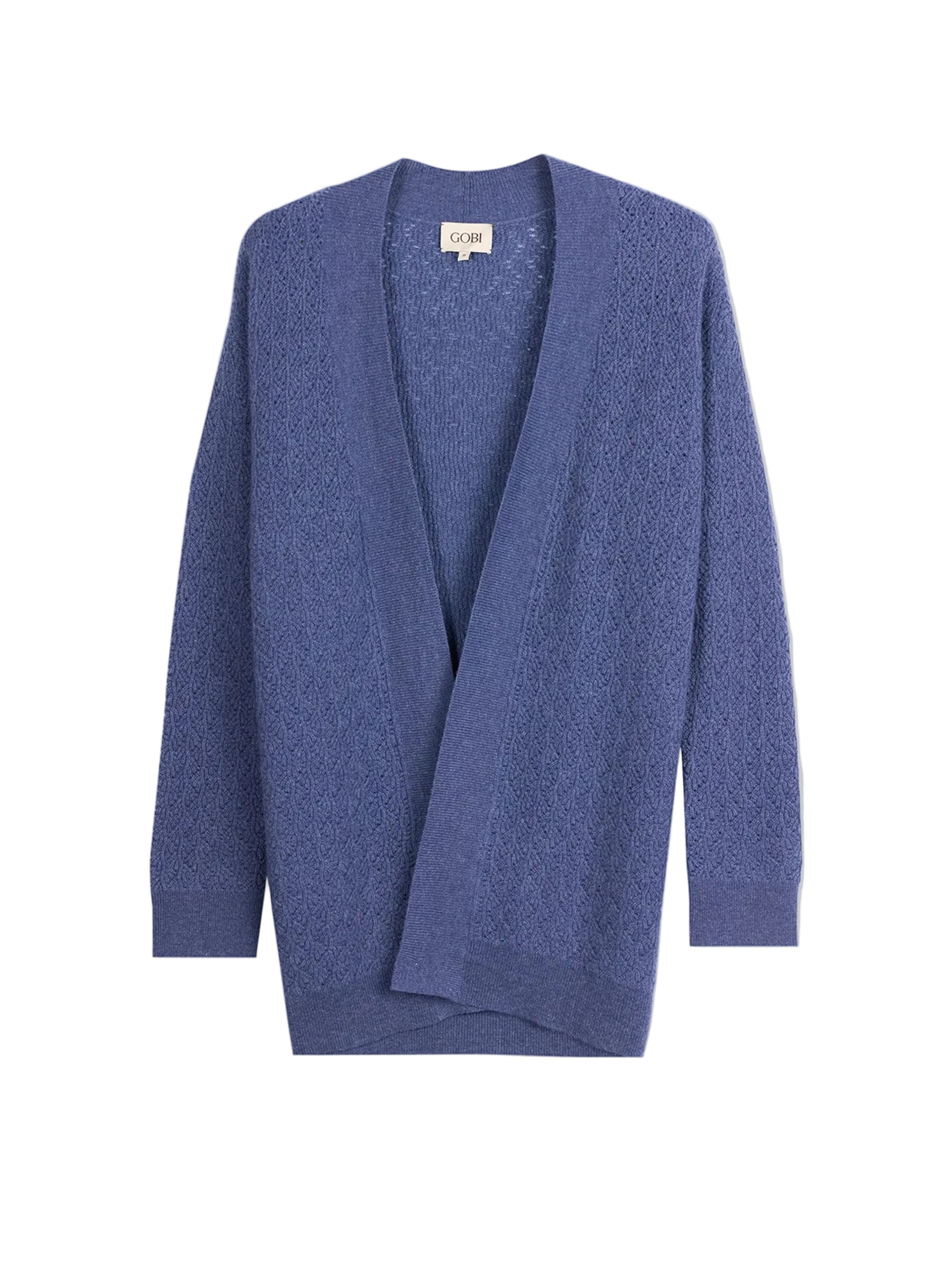 GOBI Cashmere Strickjacke‌‌‌‌‌‌‌‌‌‌ in Blau: Vorderseite