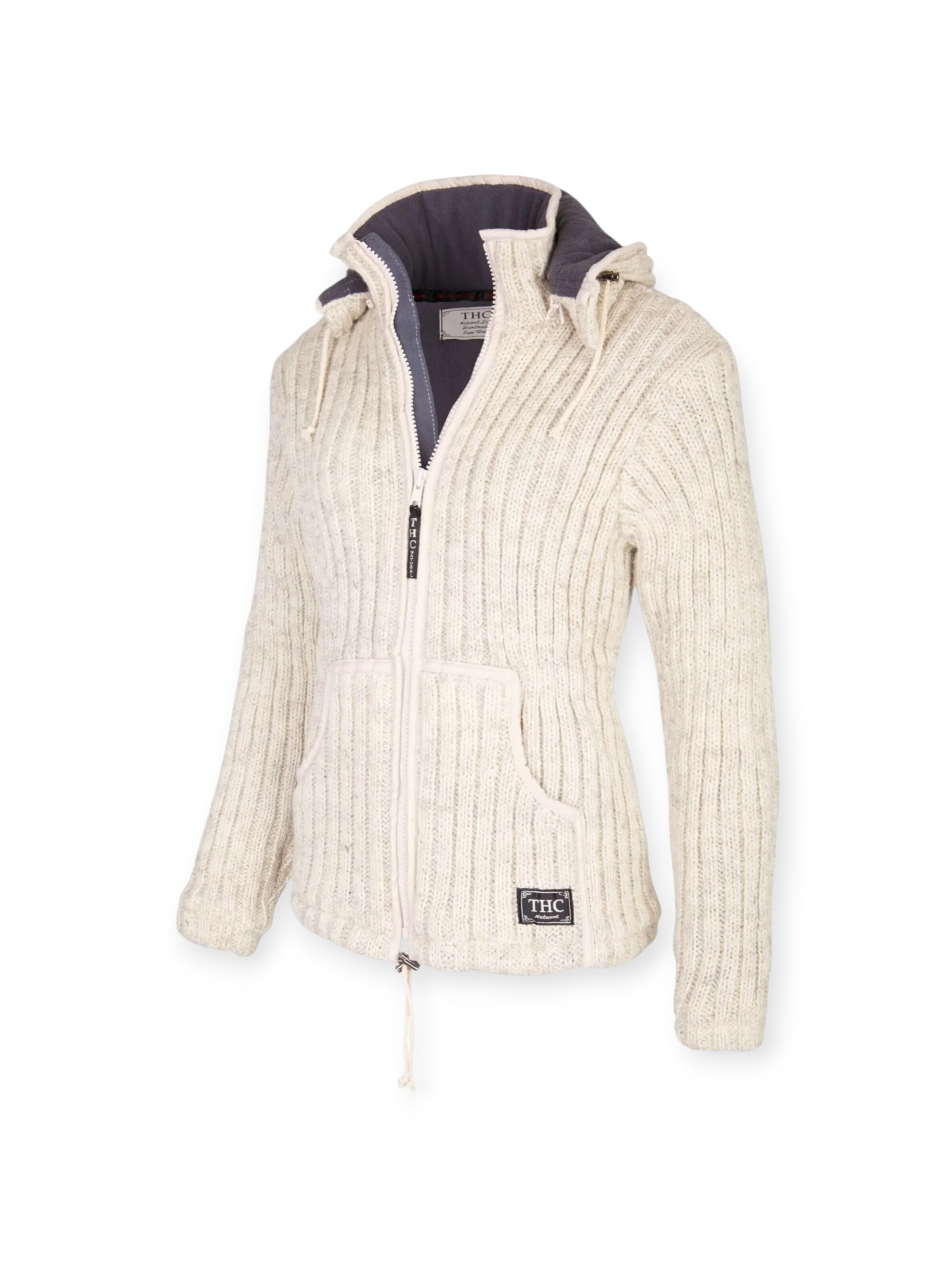 THC Natural Line Strickjacke 'THC 713'‌‌‌‌‌‌ in Beige