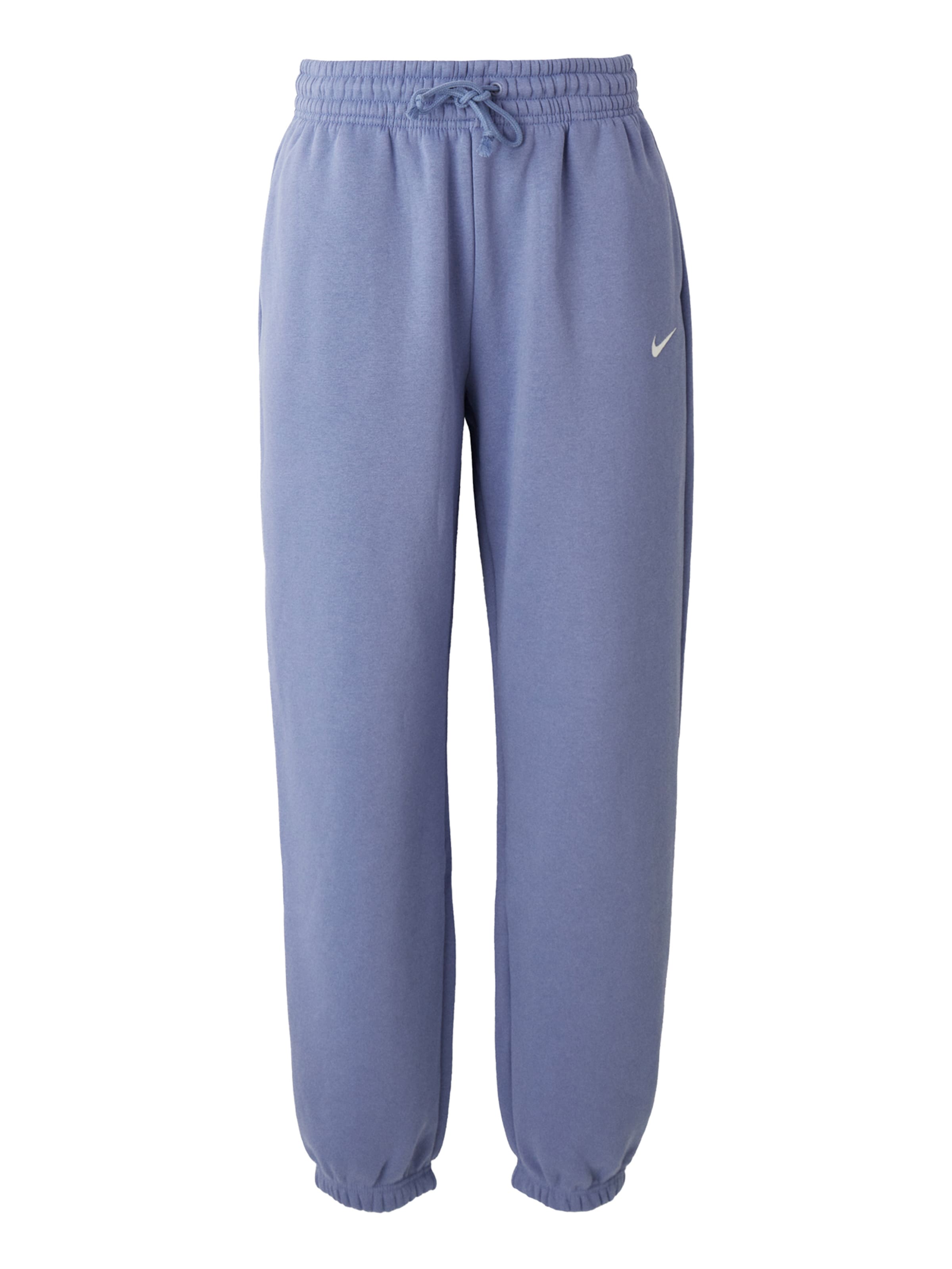 Nike SportswearTapered Hlače 'Phoenix Fleece' - plava boja: prednji dio