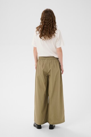 CULTURE Wide Leg Hose 'Jila Olena ' in Grün