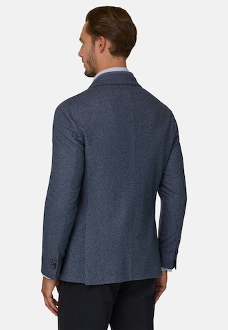Coupe regular Veste de costume Boggi Milano en bleu : derrière