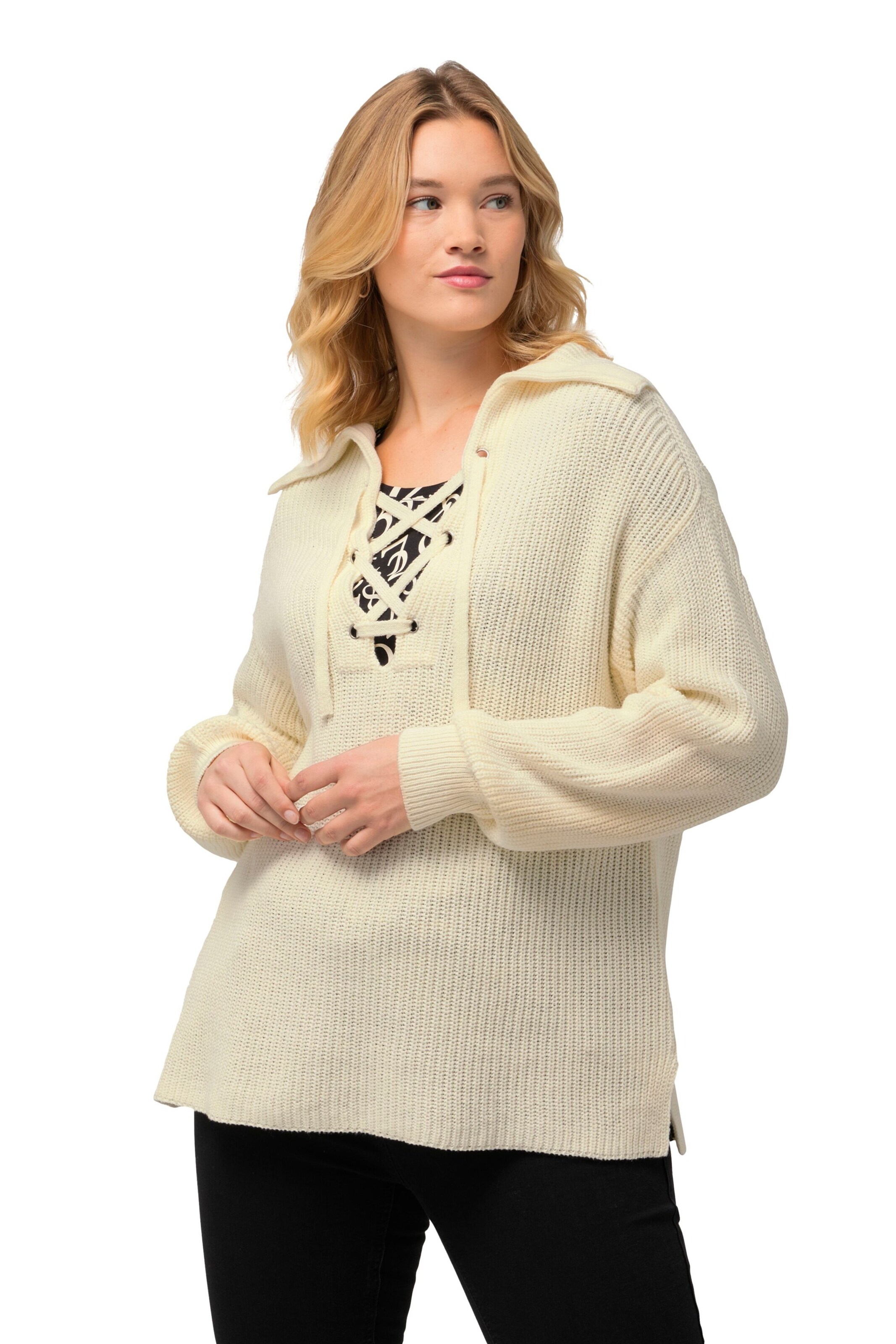 Ulla Popken Pullover in Gelb: Vorderseite
