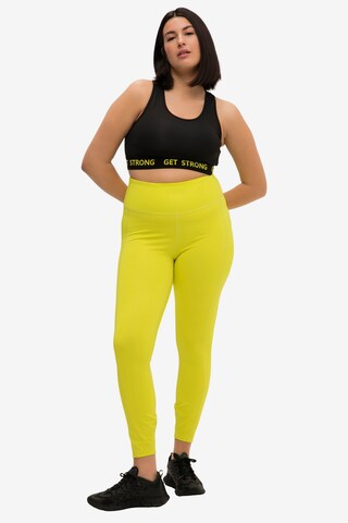 Studio Untold Slimfit Leggings in Geel: voorkant