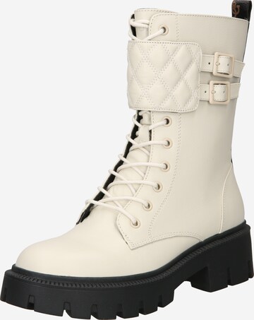 Bottines à lacets 'Sery' GUESS en blanc : devant