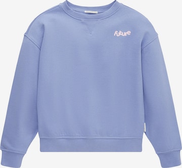 Sweat-shirt TOM TAILOR en bleu : devant