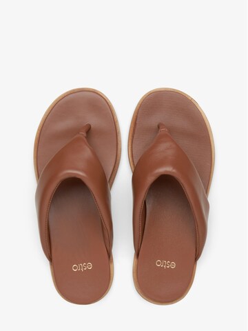 Estro - Sandalias de dedo '556017' en marrón