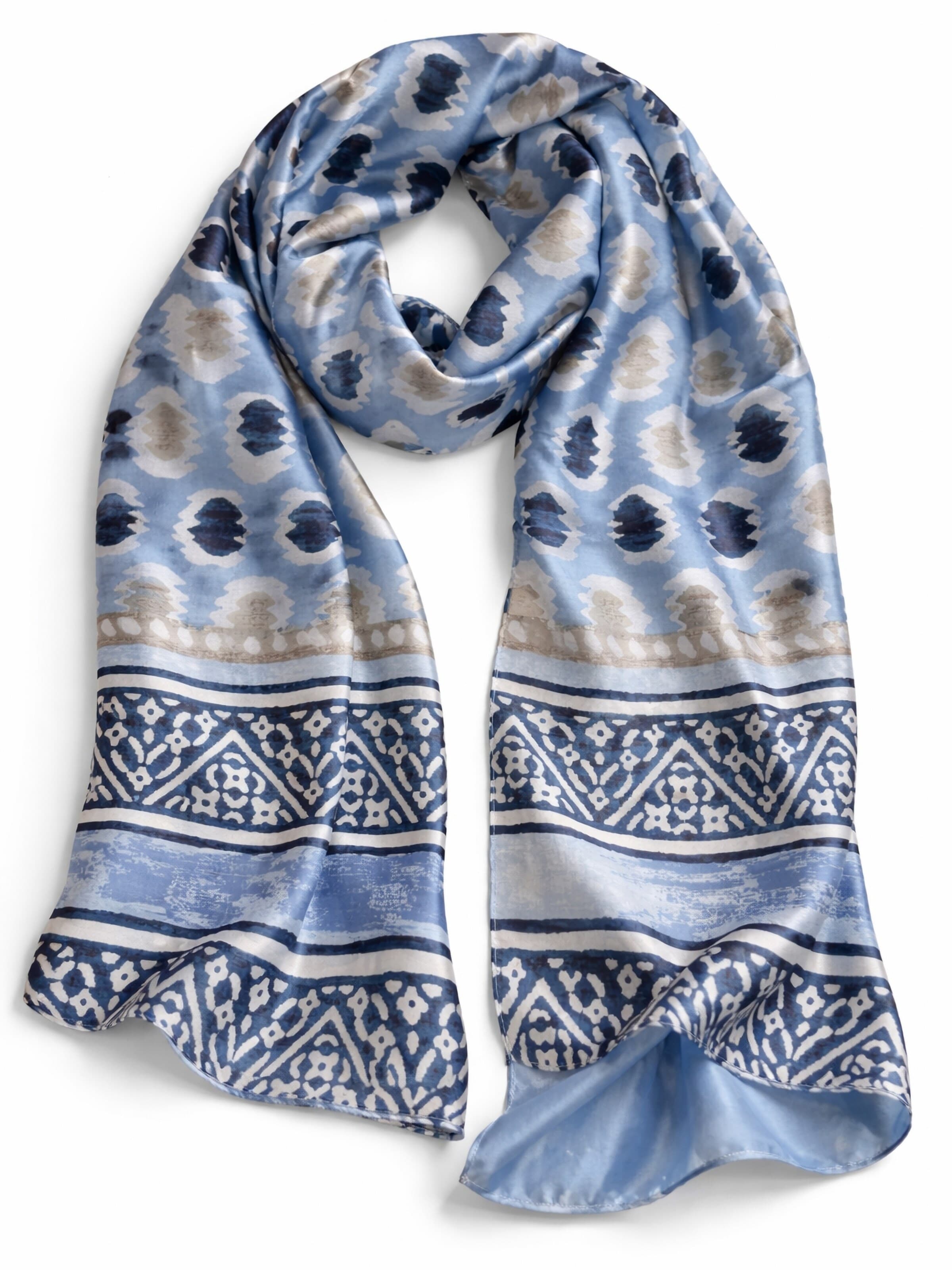 COLLEZIONE ALESSANDRO Schal 'Mykokos'‌‌ in Blau: Vorderseite