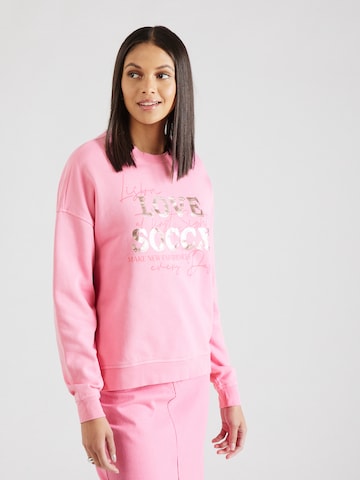 Sweat-shirt Soccx en rose : devant