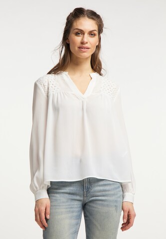 usha FESTIVAL Blouse in White: front