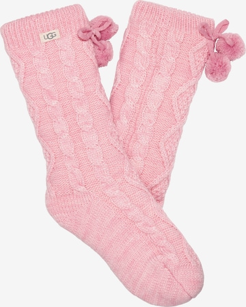 UGGregular Čarape - roza boja: prednji dio