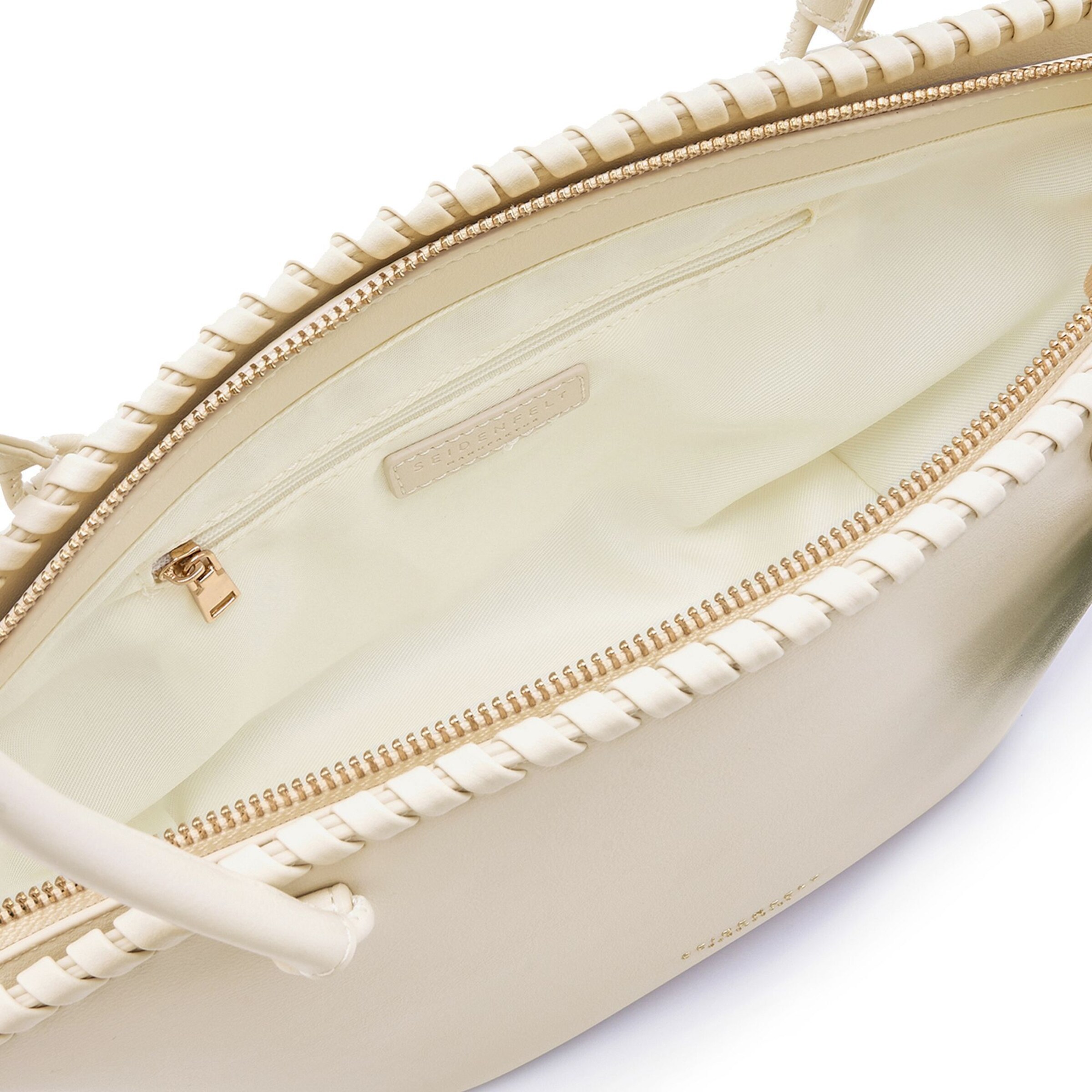 Seidenfelt Schoudertas 'Liljendal' in Beige