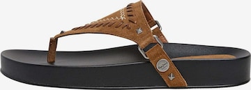 Séparateur d'orteils Pepe Jeans en marron : devant