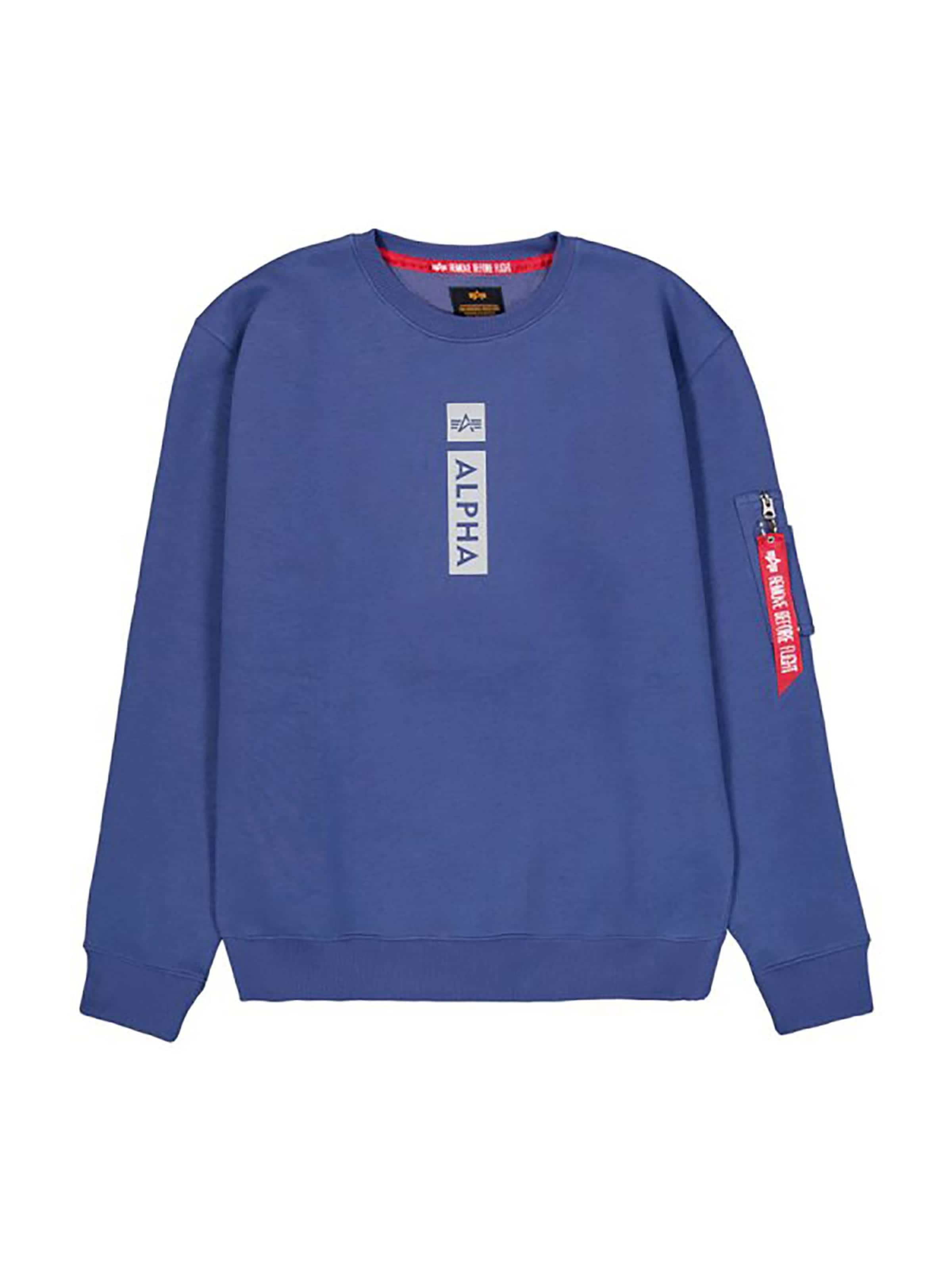 ALPHA INDUSTRIES Sweatshirt 'Alpha RP' in Purple: front