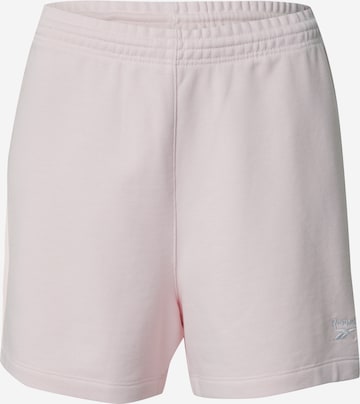 regular Pantaloni sportivi 'Identity' di Reebok in rosa: frontale