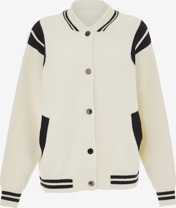 CHANI Knit Cardigan in White: front